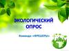 Экологический опрос. Команда: «Фрешеры»