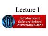 ntroduction to Software-defined Networking (SDN)