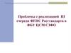 Проблемы с реализацией ФГИС