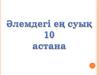 Әлемдегі ең суық 10