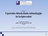 Uporaba blockchain tehnologije in kriptovalut