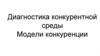 Диагностика конкурентной среды. Модели конкуренции