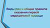 Виды ран и общие правила оказания первой медицинской помощи