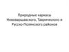 Природные каркасы Нововаршавского, Таврического и Русско-Полянского районов