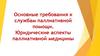 Основные требования к службам паллиативной помощи. Юридические аспекты паллиативной медицины