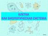 Клетка как биологическая система