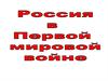Россия в Первой мировой войне