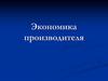Экономика производителя. Бизнес и предпринимательство