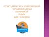 Отчет депутата Череповецкой городской думы Паничевой Ольги Анатольевны 2018 год