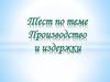 Тест по теме: Производство и издержки