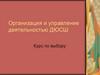 Организация и управление деятельностью ДЮСШ (детско-юношеская спортивная школа)