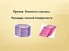 Призма. Элементы призмы. Площадь полной поверхности