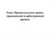 Процессуальное право: гражданский и арбитражный процесс