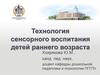 Технология сенсорного воспитания детей раннего возраста