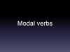 Modal verbs