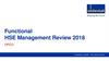 Functional HSE Management Review 2018