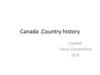 Canada .Country history