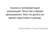 Анализ и интерпретация резолюций. Типы тем и бремя доказывания. Или что делать во время подготовки к раунду