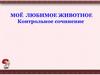 Моё любимое животное. Контрольное сочинение