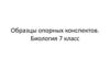 Образцы опорных конспектов. 7 класс