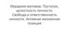 Иерархия мотивов. Поступок, целостность личности. Свобода и ответственность личности. Активная жизненная позиция