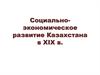 Социально-экономическое развитие Казахстана в XIX веке