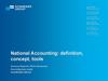 National Accounting: definition, concept, tools
