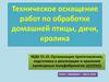 Техническое оснащение работ по обработке домашней птицы, дичи, кролика