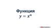 Функция y=x^n