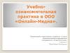 Учебно-ознакомительная практика в ООО «Онлайн-Медиа»