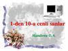 1-den 10-a cenli sanlar