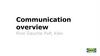 Communication overview. IKEA