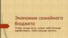 Экономия семейного бюджета
