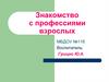 Знакомство с профессиями взрослых