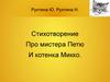 Стихотворение Про мистера Петю И котенка Микко