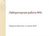 Лабораторная работа №6. Изучение закона Ома
