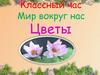 Мир вокруг нас. Цветы