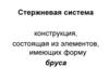Стержневая система. Конструкция, состоящая из элементов, имеющих форму бруса