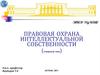 Правовая охрана интеллектуальной собственности
