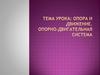 Опора и движение. Опорно-двигательная система