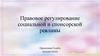 Правовое регулирование социальной и спонсорской рекламы
