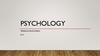 Psychology