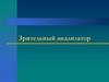 Зрительный анализатор