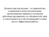 Должностная инструкция