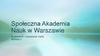 Społeczna Akademia Nauk w Warszawie
