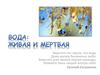 Вода - живая и мёртвая