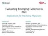 Evaluating Emerging Evidence in PAH. Pulmonary hypertension