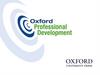 Oxford Professional Development