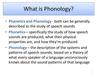 Phonetics and Phonology