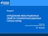 Определение фильтрационных свойств газонефтенасыщенных горных пород
